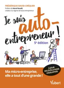 Couverture par Aurélie de la Pontais - Je suis autoentrepreneur le livre je suis auto-entrepreneur Vuibert 2024
