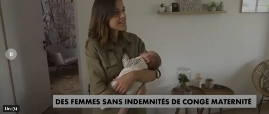 des femmes indépendantes sans conge maternite CN news interview de frederique david crequer