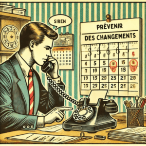 Illustration d'une autoentrepreneur qui notifie son changement d'adresse